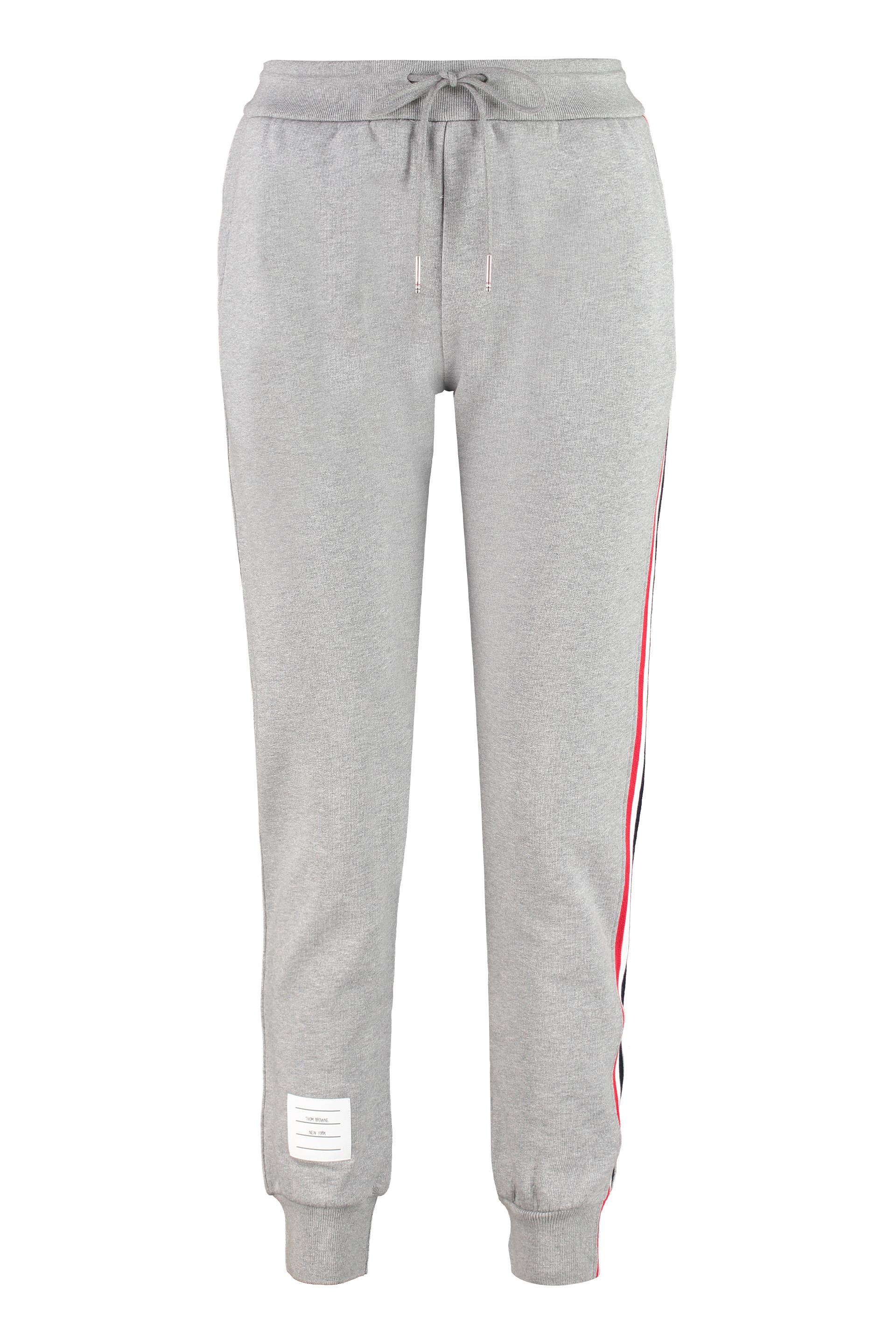 Stretch cotton track-pants
