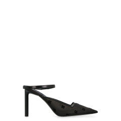 Show pointy-toe mules