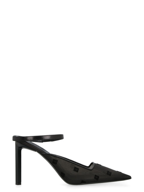 Show pointy-toe mules