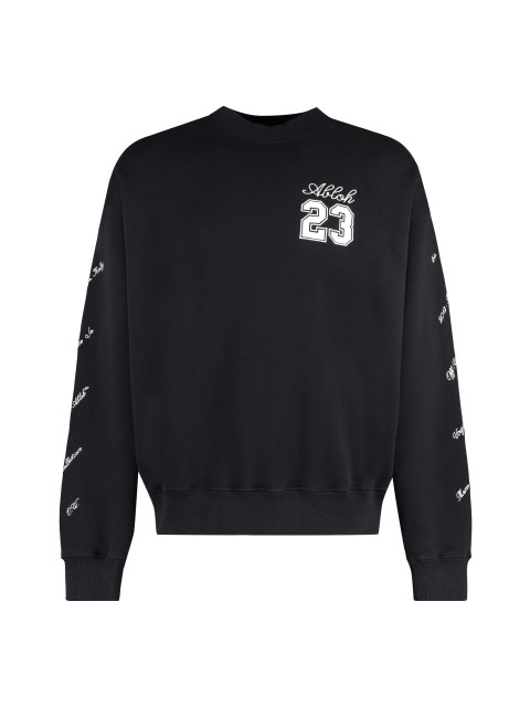 Cotton crew-neck sweatshirt