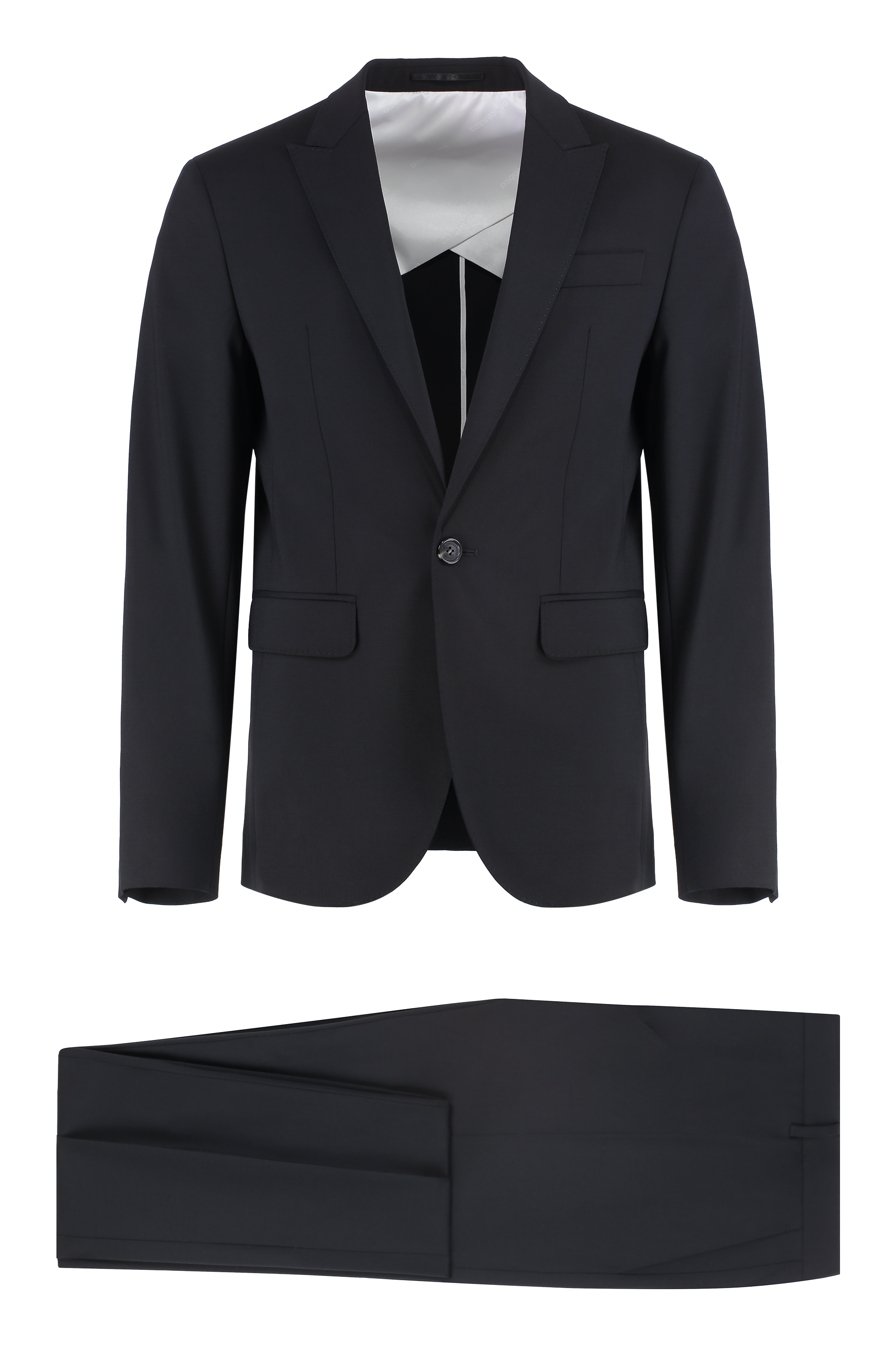 Virgin wool two-piece suit