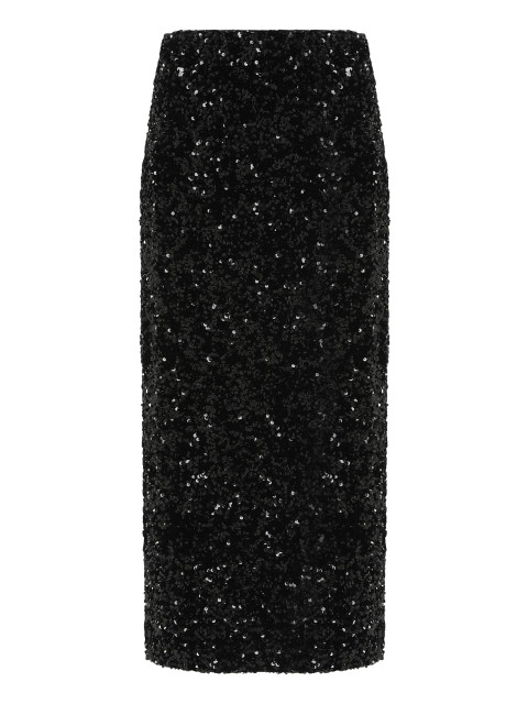 Midi skirt with sequins