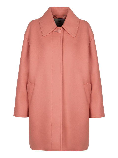 Single-breasted wool coat
