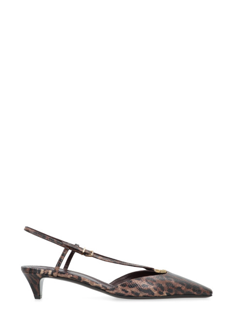 Slingback Fendi FFold in leather
