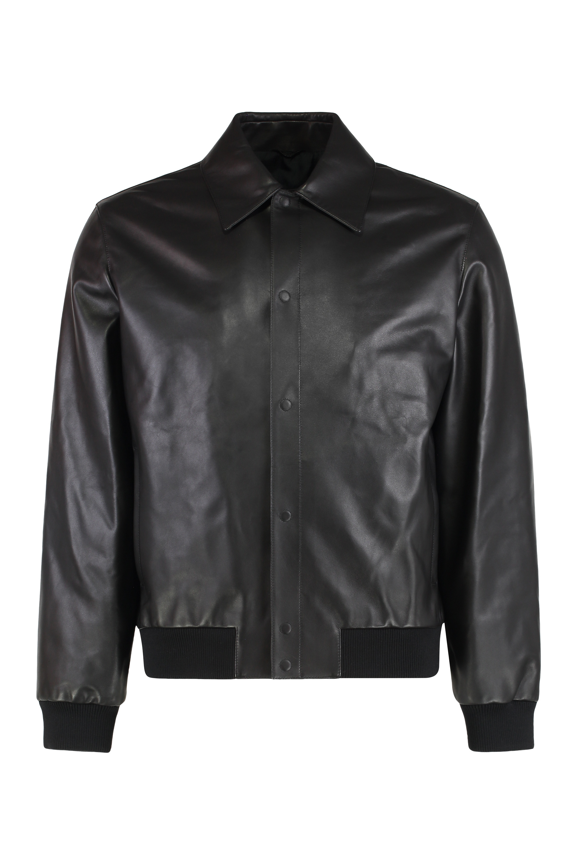 Black leather jacket
