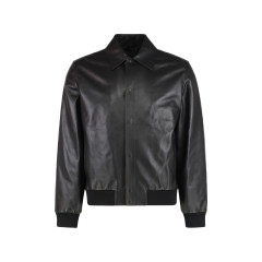 Black leather jacket