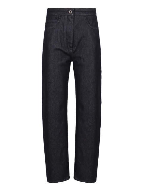 Cotton pants denim effect
