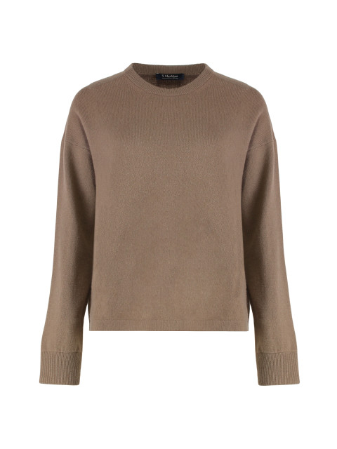 Boxy sweater in wool and cashmere