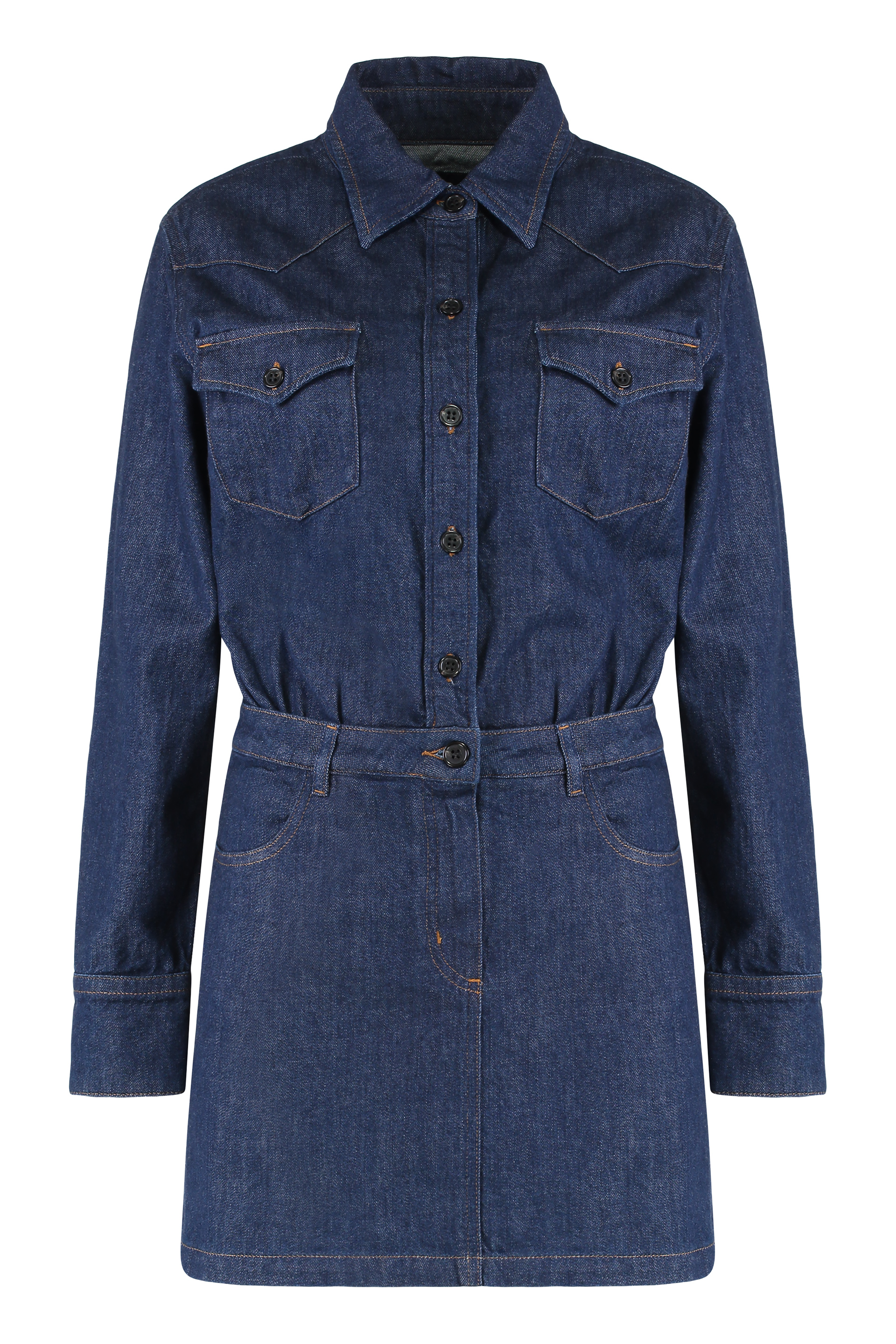 Mini denim dress