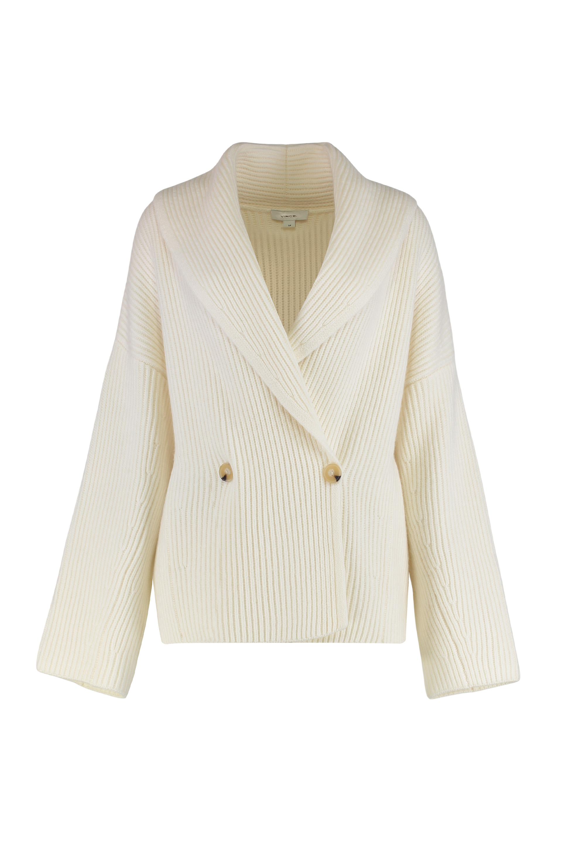 Sweater in draped knit in mixed wool