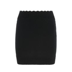 Knit mini skirt made of wool and cashmere