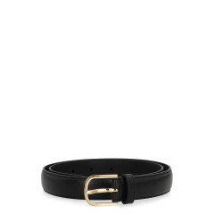 Black leather belt