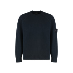 Sweater with crew neck in cashmere