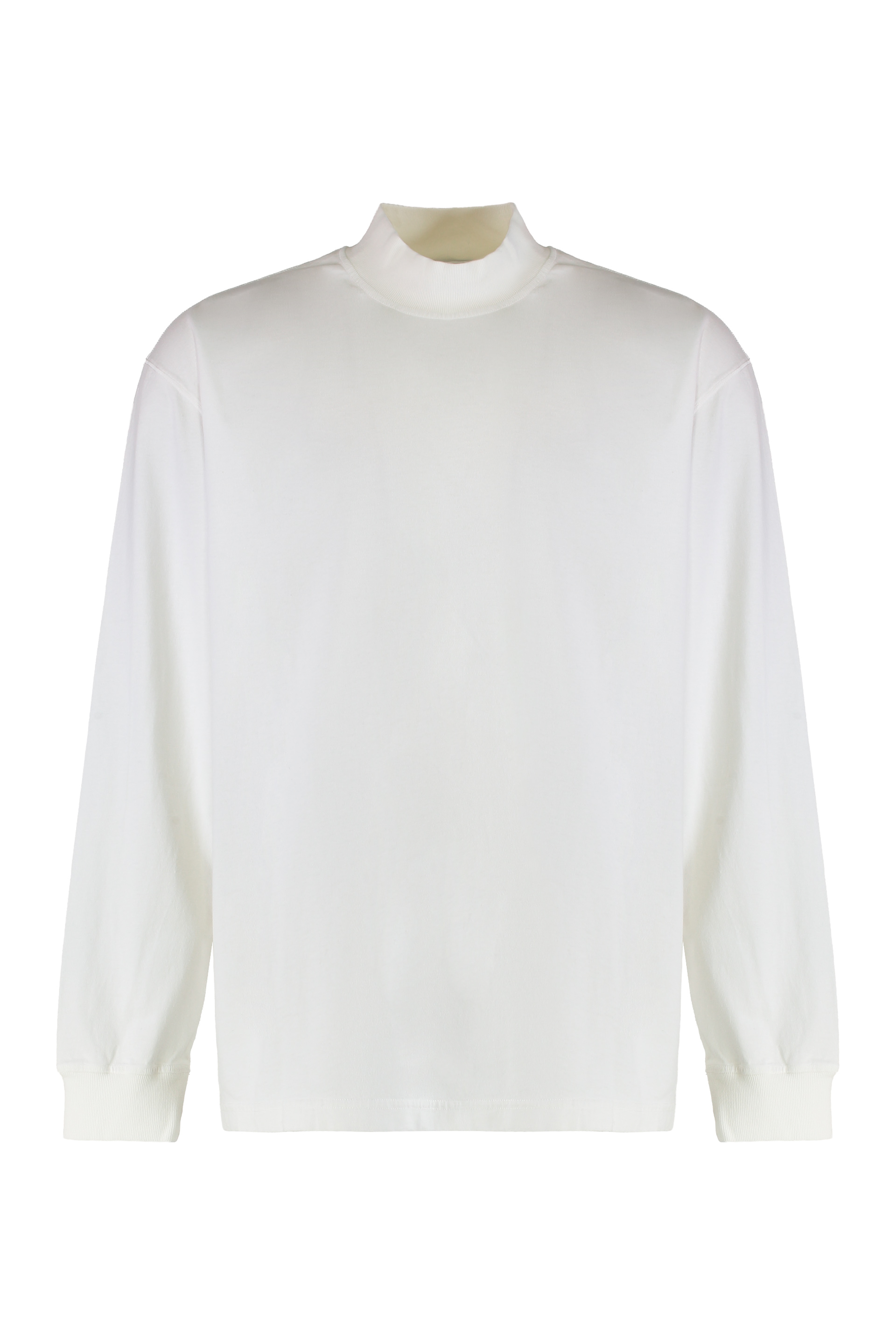 Oversized t-shirt with long sleeves in cotton jersey
