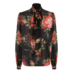 Printed chiffon blouse