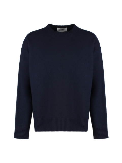 Crew-neck wool sweater