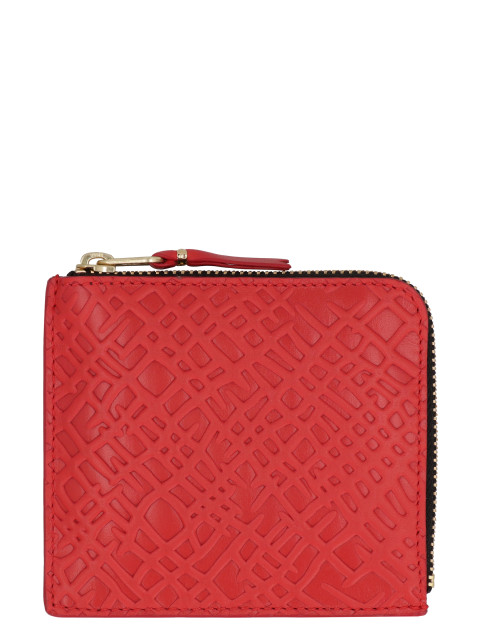 Leather zipped coin purse