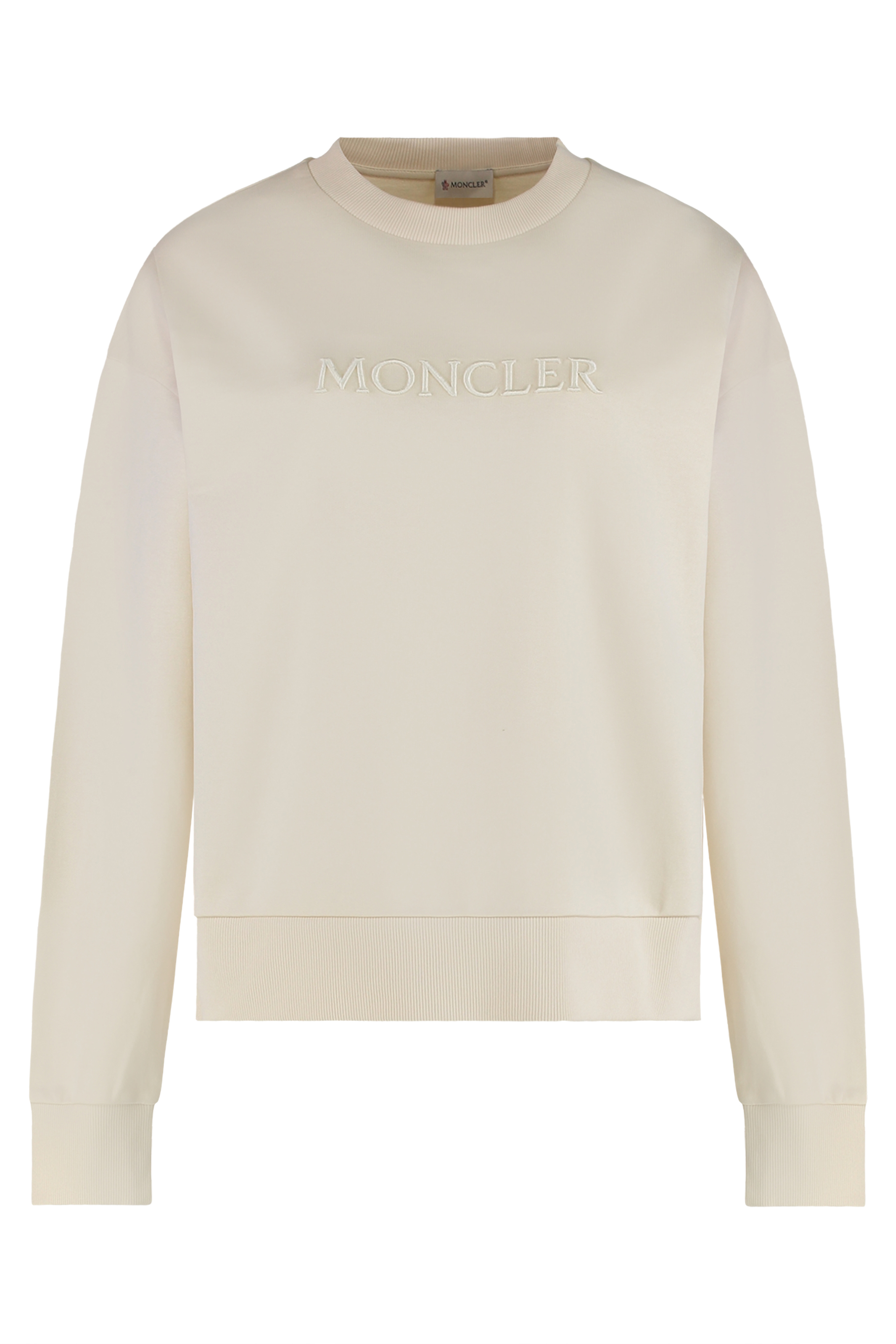 Hoodie with embroidered logo in cotton