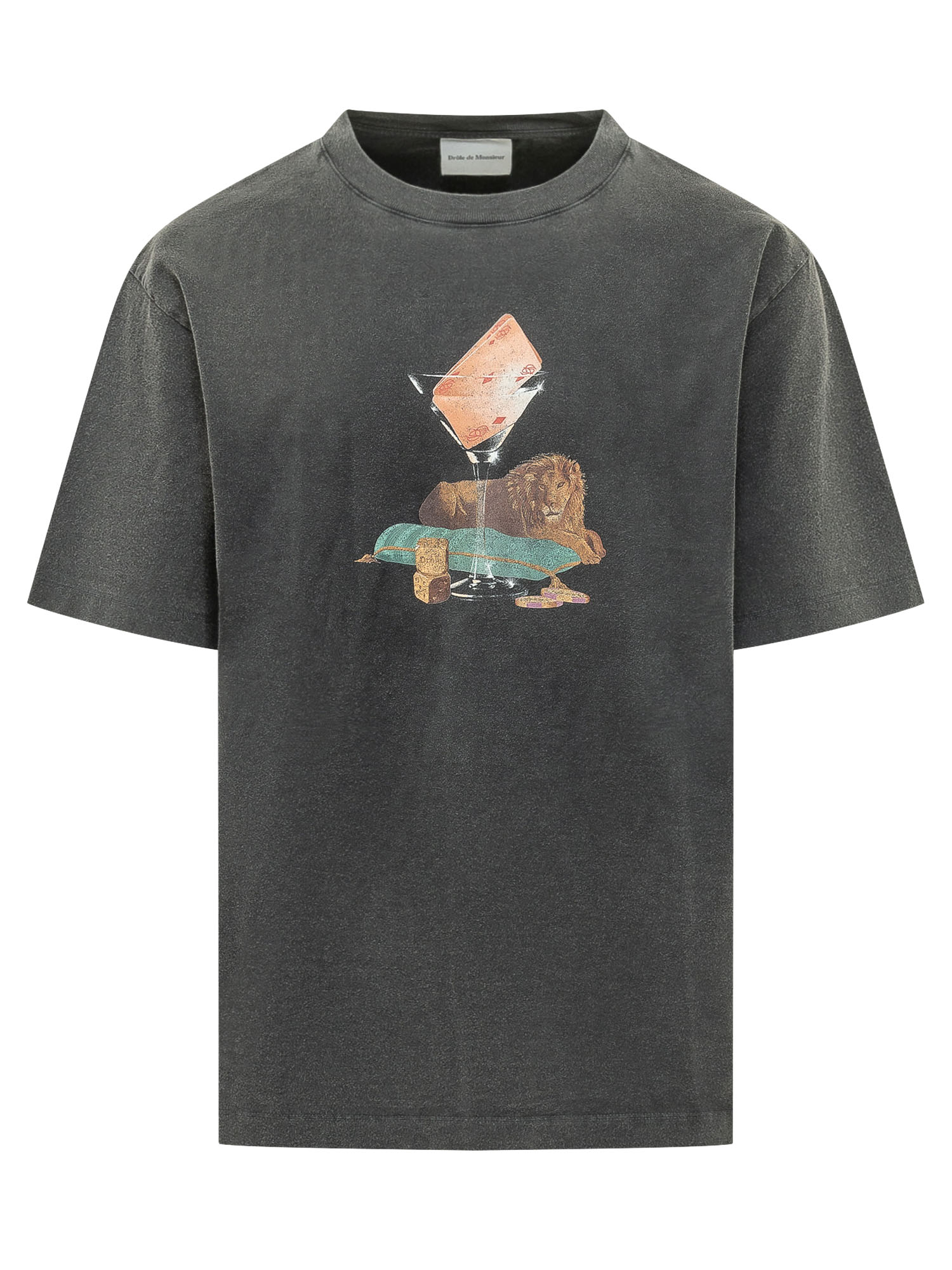 [DROLE DE MONSIEUR] T-shirts Short Sleeve FW26 MTS354CO248 BL