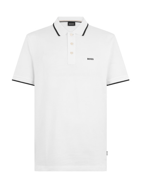 Piqué cotton polo
