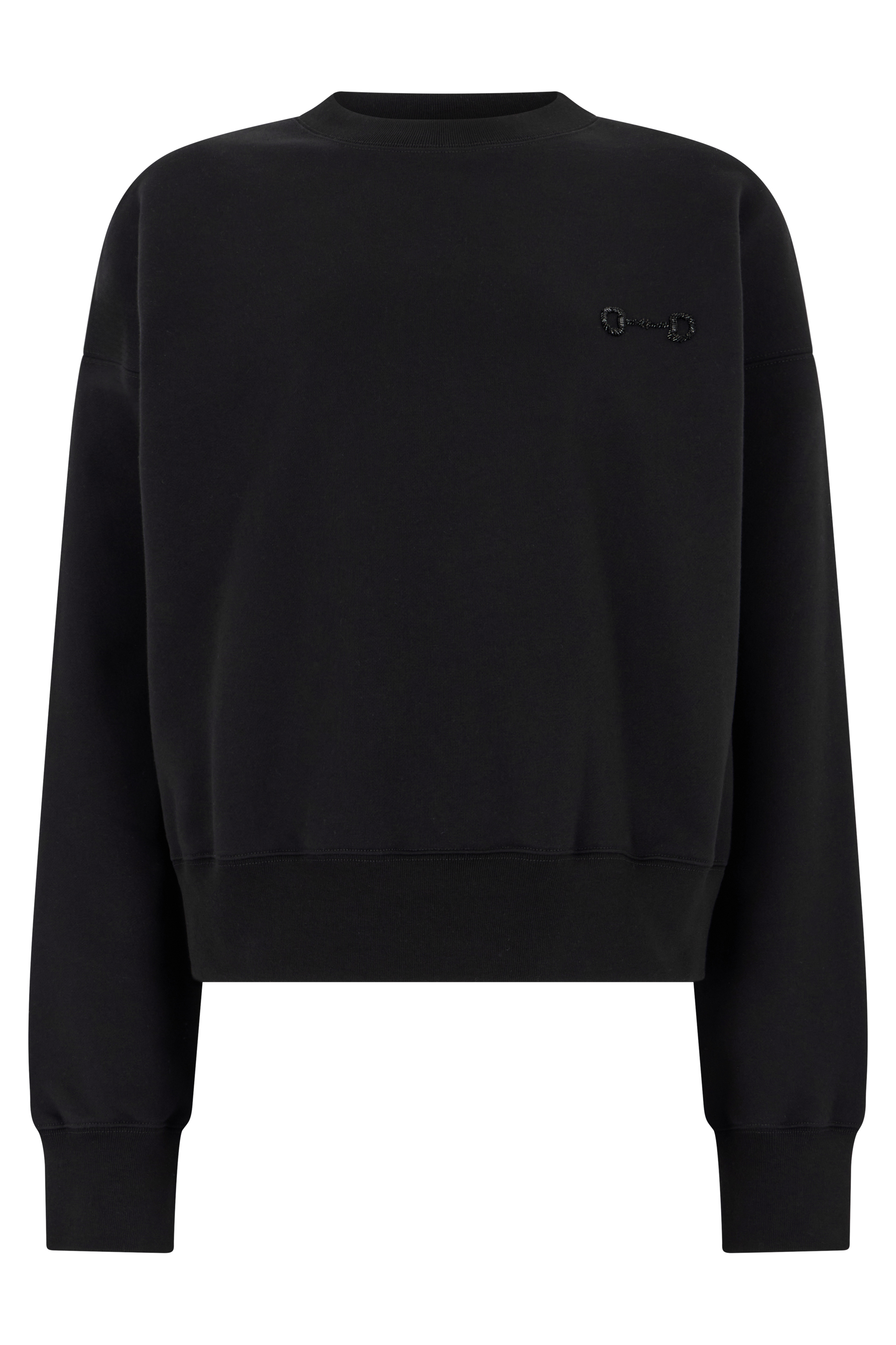 Sweatshirt in cotton jersey with embroidery