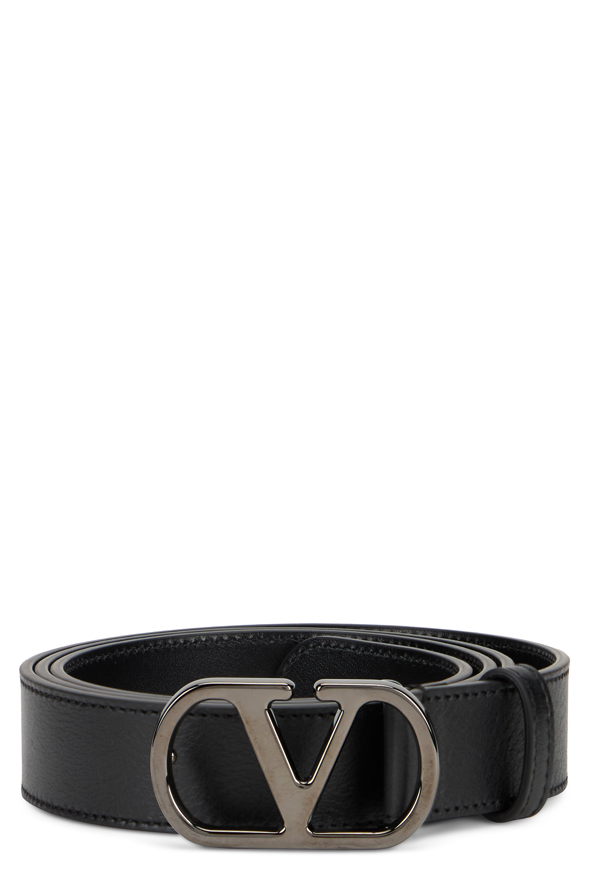 Smooth leather belt