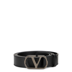 Smooth leather belt