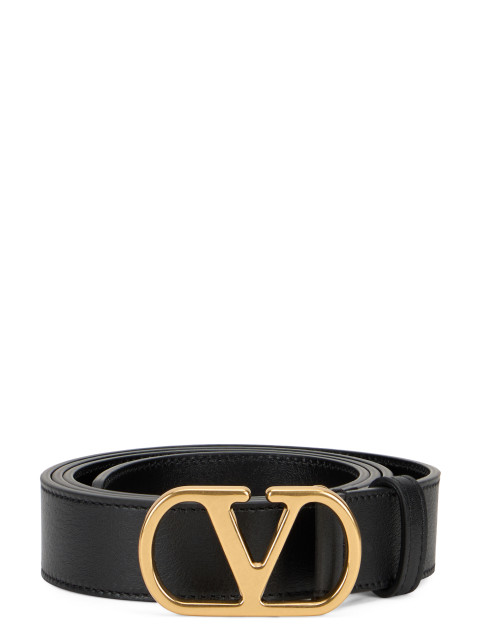 Smooth leather belt