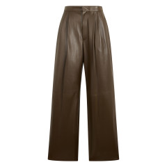 Wide Leather Pants