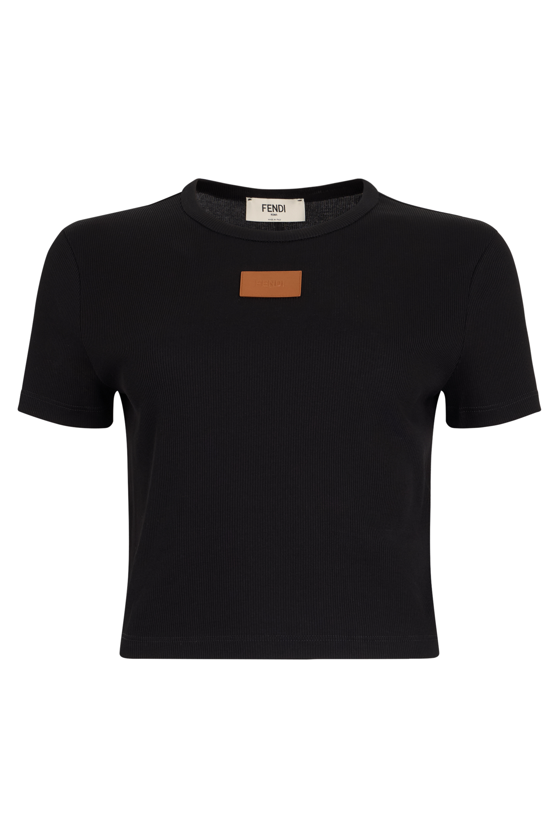 Cotton ribbed t-shirt