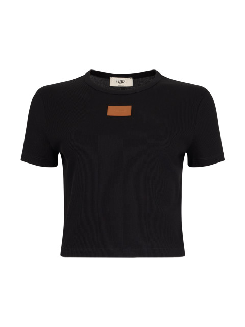 Cotton ribbed t-shirt