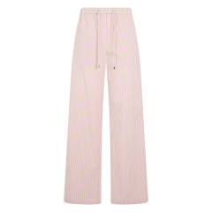 Loose cotton poplin pants