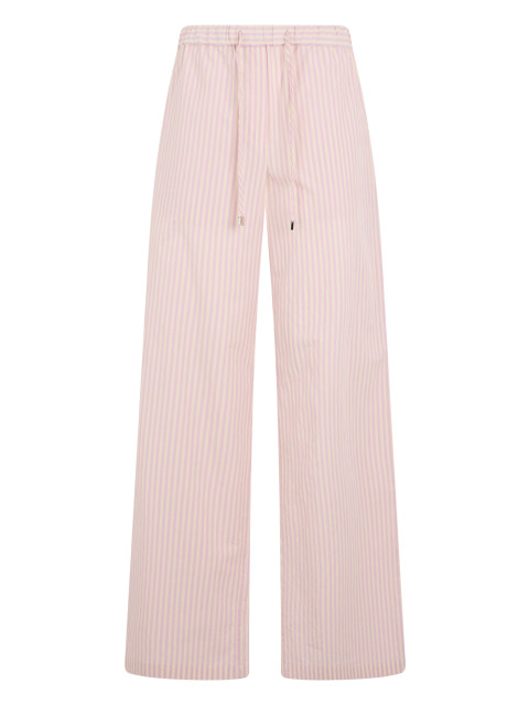 Loose cotton poplin pants
