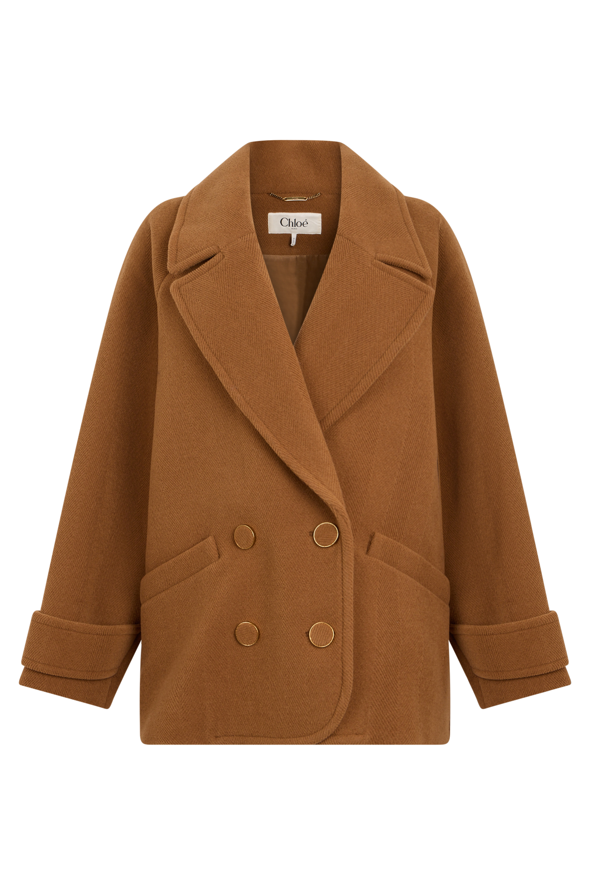Oversized double-breasted coat