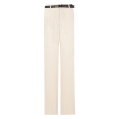 Long pants with belt