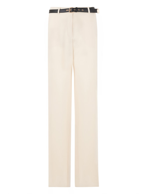 Long pants with belt