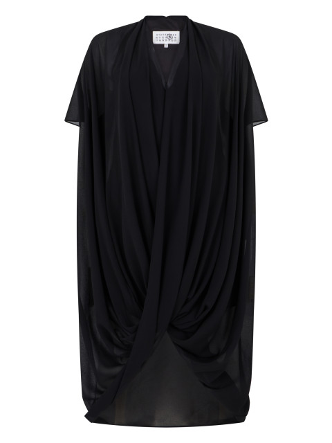 Asymmetric Dress with Draping
