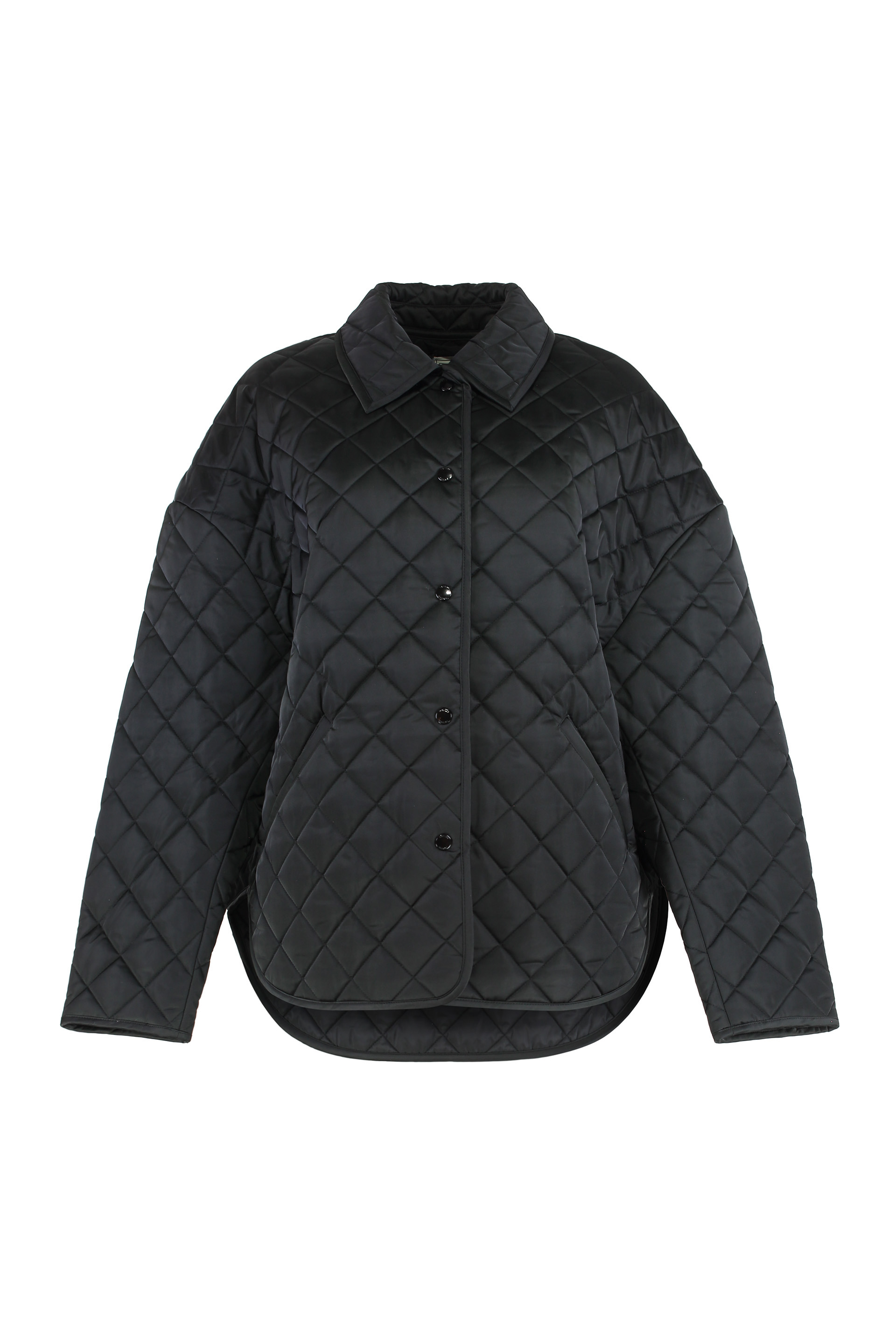 Quilted jacket with collar