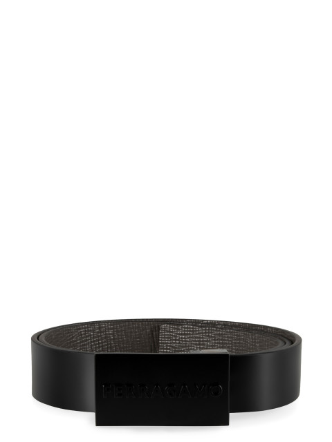 Reversible leather belt