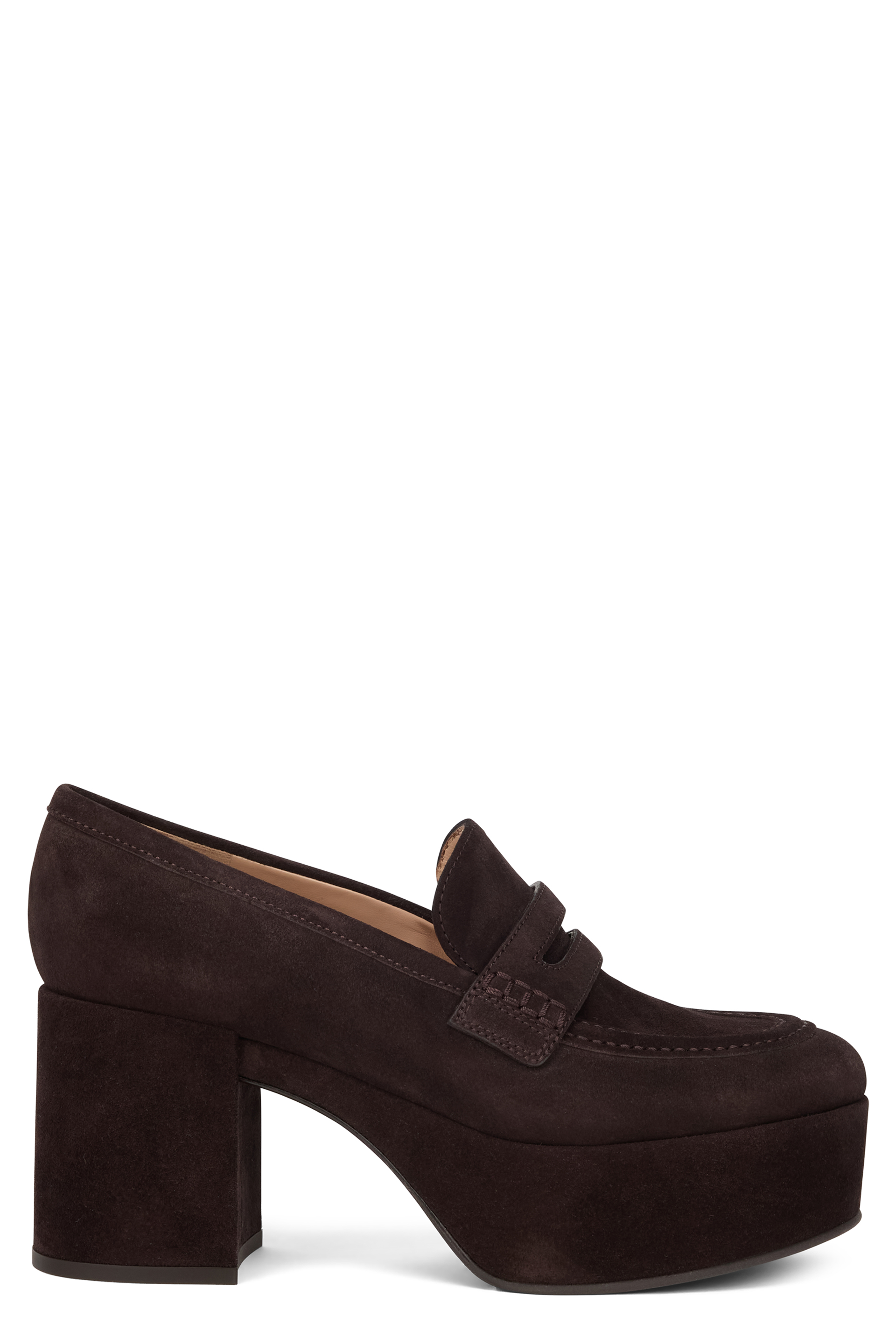 Jenna loafers with platform in suede