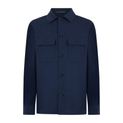 Oversized shirt in wool blend