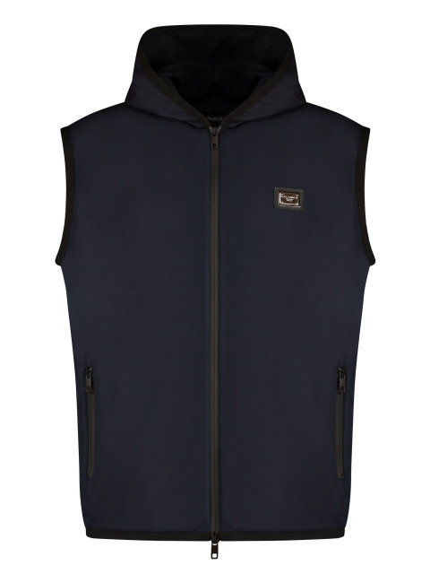 Sporty vest with zipper