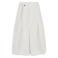 Culotte pants in cotton fabric