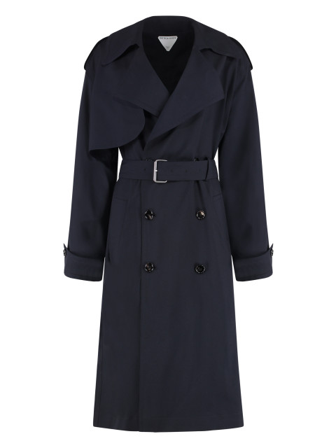 Wool trench coat