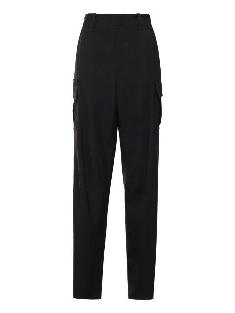 Wool cargo trousers