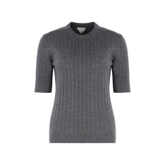 Cotton short sleeve sweater