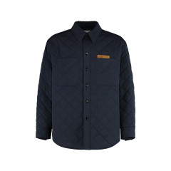 Quilted cotton overshirt