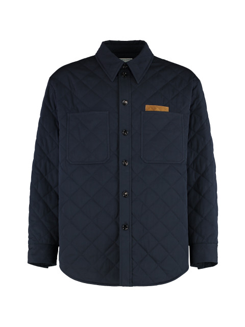 Quilted cotton overshirt