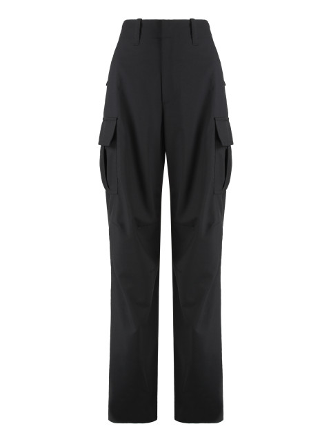 Wool cargo trousers