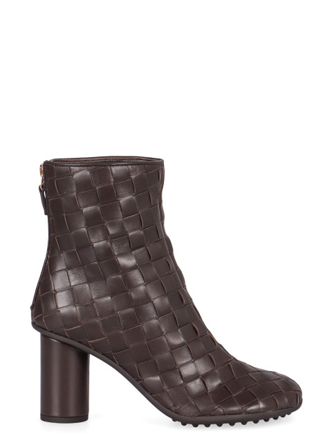 Atomic leather ankle boots